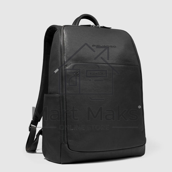 Рюкзак мужской Piquadro Black Square CA6501B3/N, кожа, черный