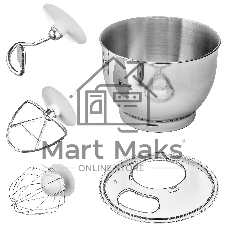 Миксер планетарный BBK KBM1400 серый, 1500 Вт