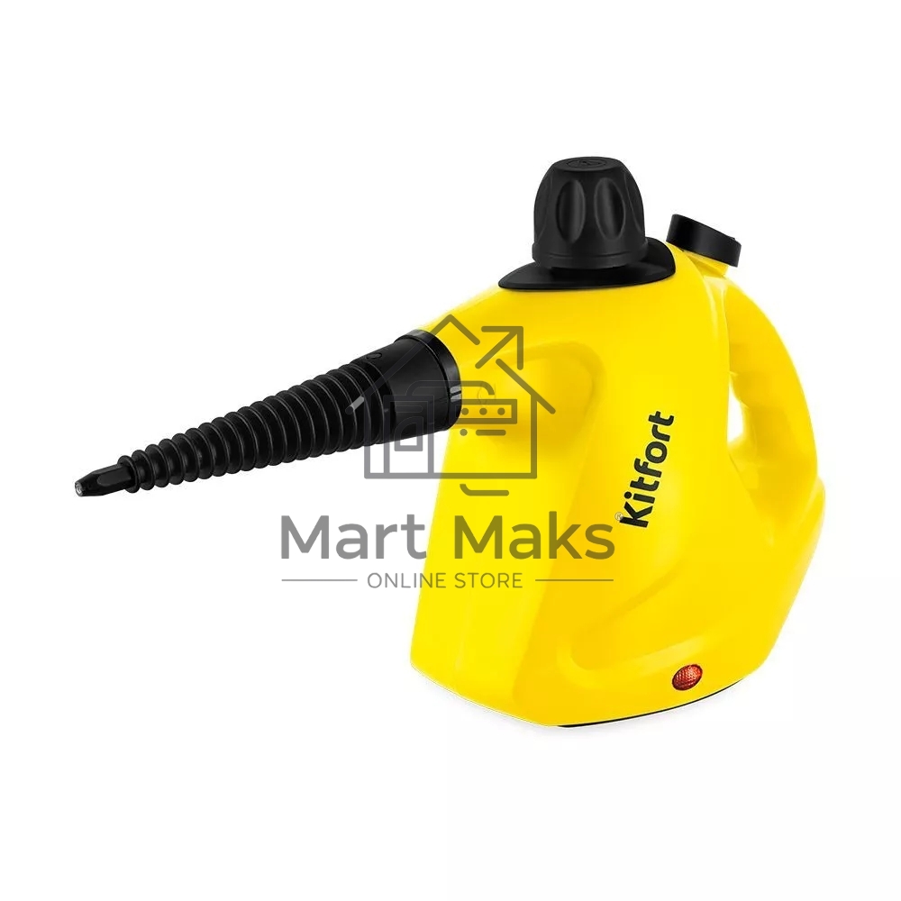 Пароочиститель ручной KITFORT KT-9138-3 черно-желтый, 1050 Вт