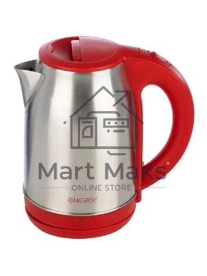 Чайник электрический ENERGY E-201 1,8 л, сталь, красный (164125)