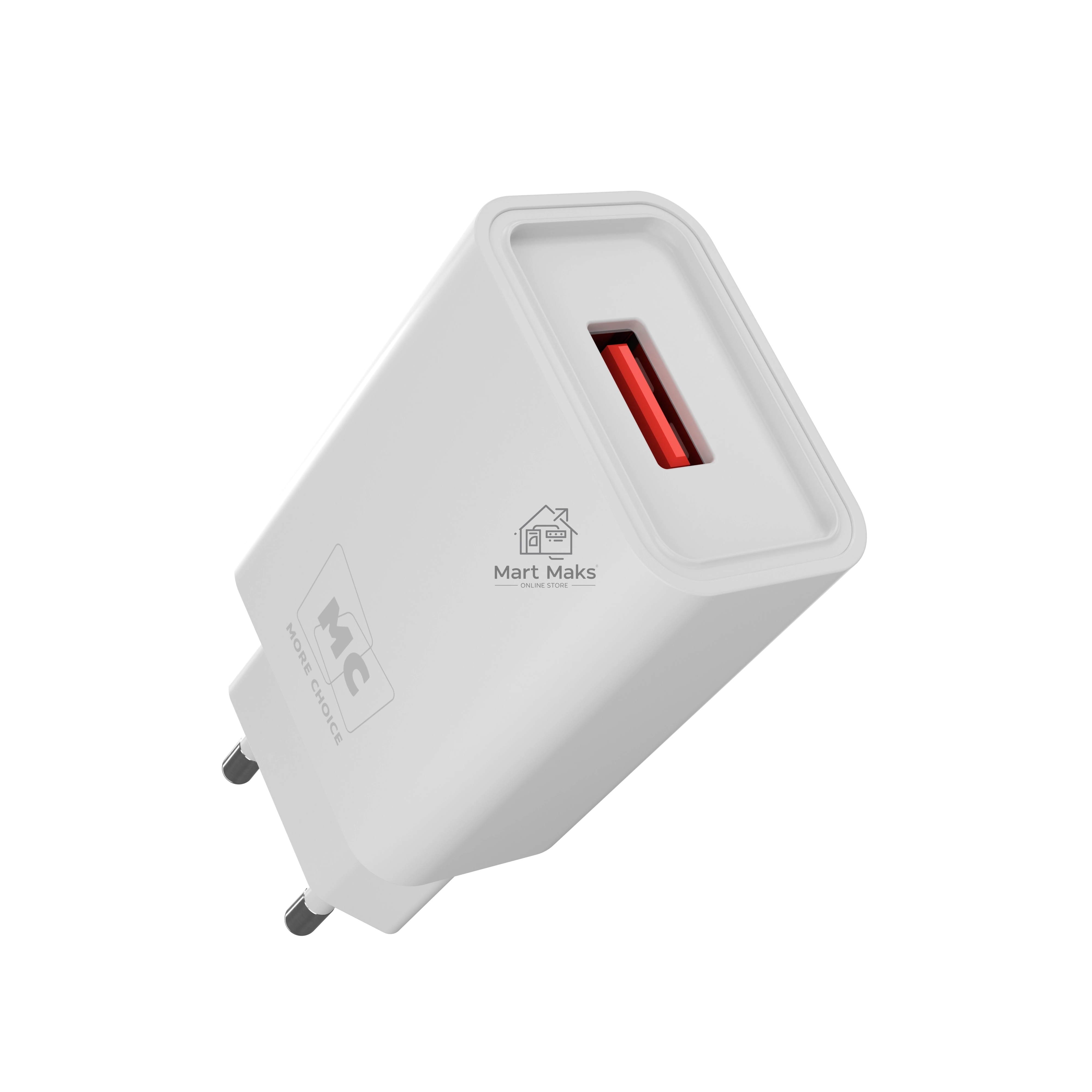 Зарядное устройство MORE CHOICE (4620202555731) NC07a СЗУ 1USB 2.0A для Type-C, белый