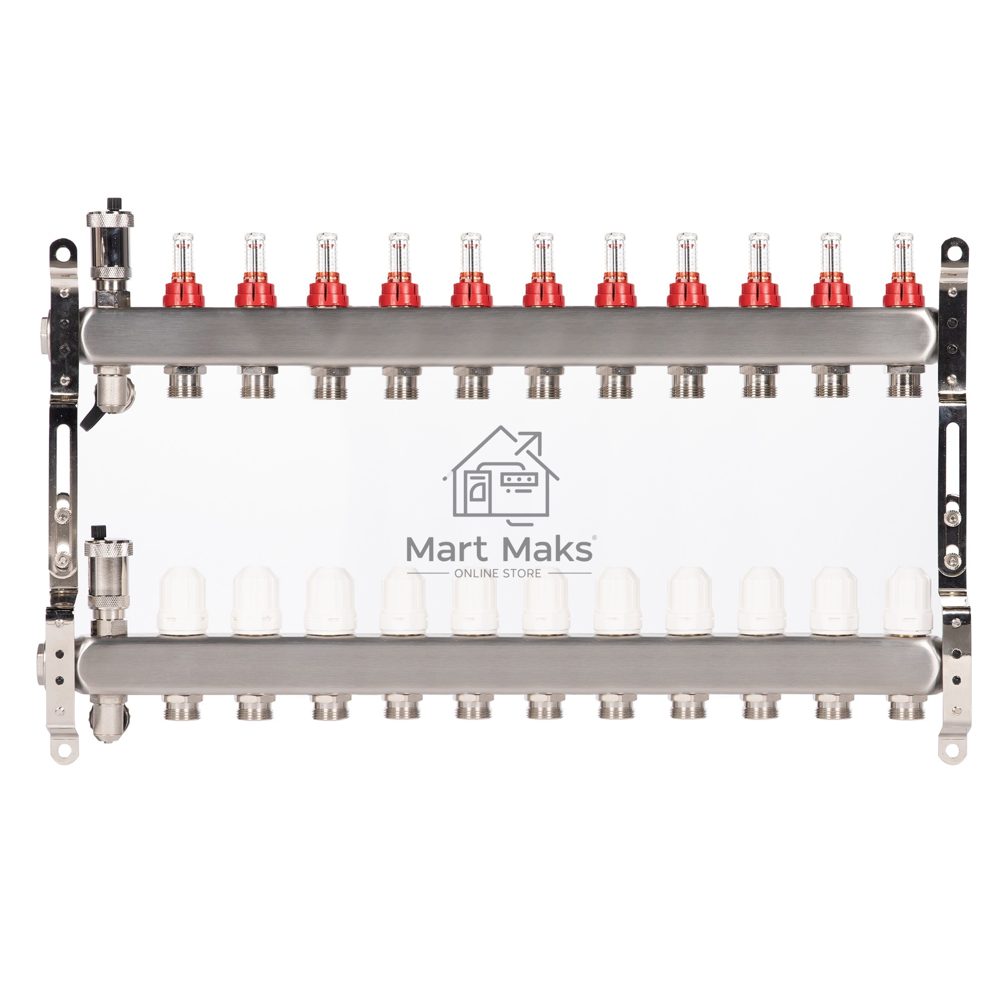 Коллектор Royal Thermo нерж. в сборе с расходомерами 1