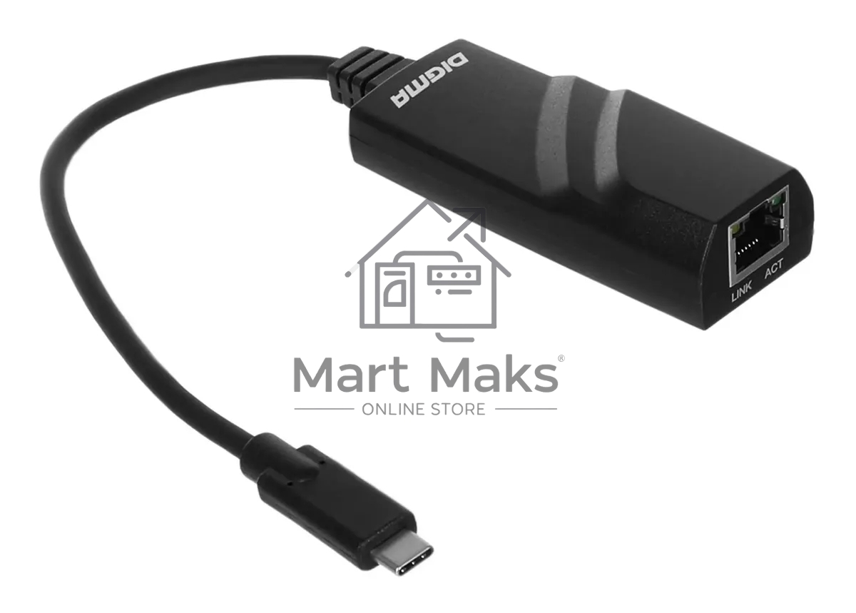 Сетевой адаптер Ethernet Digma D-USBC-LAN1000