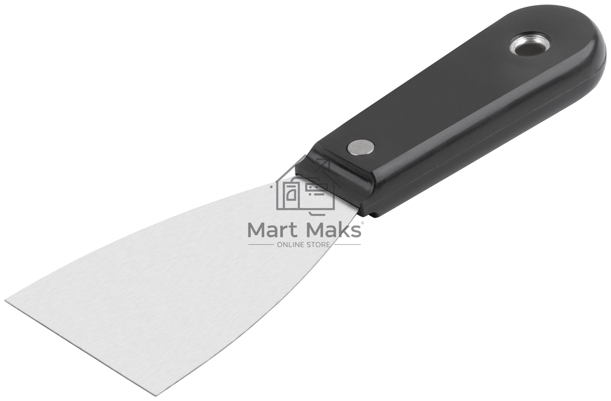 Шпатель FIT 06275 с пластиковой ручкой полированный 2,5