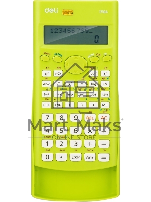 Калькулятор научный Deli E1710A/GRN зеленый 10+2-разр.