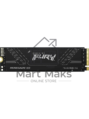 Накопитель SSD Kingston Fury Renegade, 2048Gb, M.2(22x80мм), NVMe, PCIe 5.0 x4, 3D TLC, R/W 14700/14000Mb/s, IOPs 2 200 000/2 200 000, TbW 2000, DWPD 0.5 (12 мес)