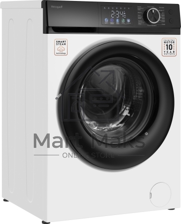 Стиральная машина Weissgauff WM 45126 Inverter Steam Color Touch белая, загрузка фронтальная 6кг, 1200 об/мин., класс: A+++