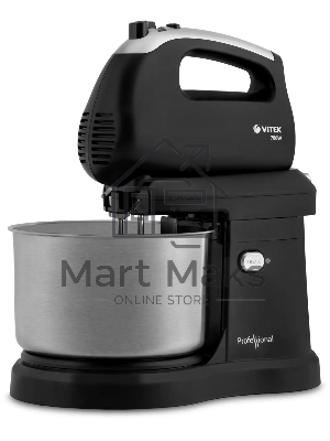 Миксер Vitek VT-1417 ST, 700 Вт, 2,8л., с чашей, черный