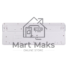 Комплект клавиатура+мышь Smartbuy 107AG беспроводной, USB, 1200 DPI, бело-голубой