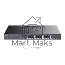 Коммутатор TP-Link Omada SG3428XMPP, 24×2.5 Гбит/с + 4×10 Гбит/с SFP+, управляемый