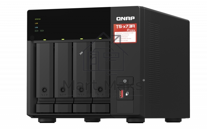 Сетевое хранилище NAS Qnap TS-473A-8G 4-bay Ryzen V1500B