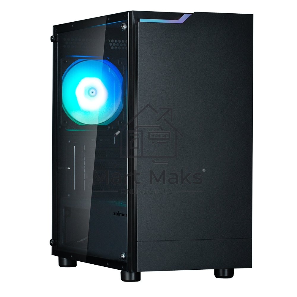 Компьютерный корпус ZALMAN T4 PLUS, MATX, BLACK, WINDOW, 1 x Combo (3.5'' or 2.5''), 1x3.5'', 2x2.5