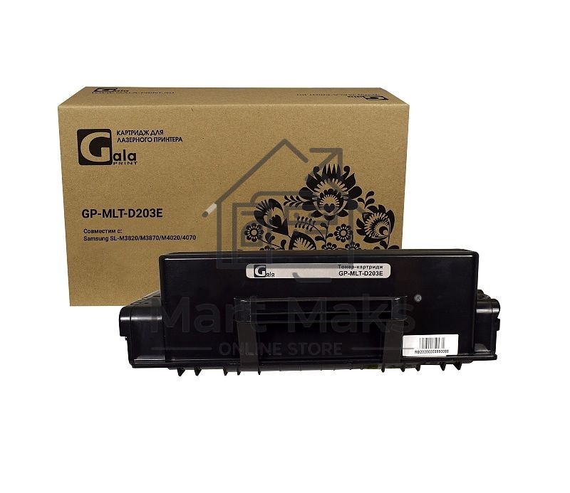 Картридж лазерный GalaPrint GP-MLT-D203E черный (10000 стр) для Samsung ProXpress SL-M3820/SL-M3820DN/SL-M3820D/SL-M3870/SL-M3870FW/SL-M3870FD/SL-M4020/SL-M4020ND/SL-M4070/SL-M4070FR/SL-M4072 (для аппаратов, выпущенных после 01.07.2017)