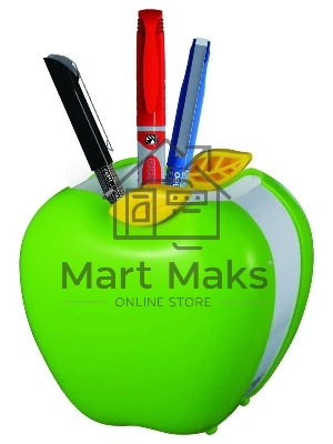 Подставка Deli E9139 Яблоко для письменных принадлежностей, ассорти, пластик