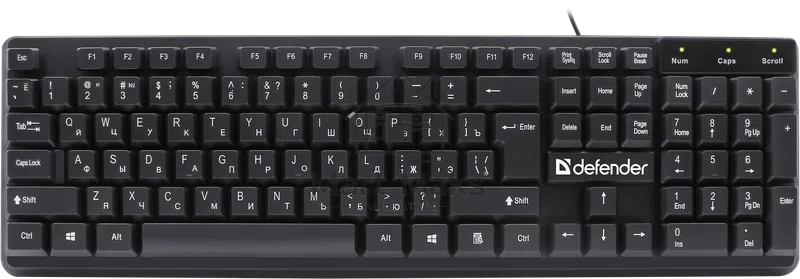Клавиатура Defender Symbol HB-559 RU проводная USB черный