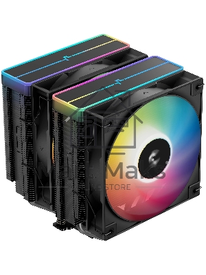 Кулер для процессора DEEPCOOL AG620 BK ARGB V2 черный 120мм алюминий+медь 1850rpm 29.4db 4-pin 260W 157мм