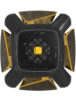 Компьютерный корпус без блока питания Geometric Future Model 2 The Ark, Mini-Tower, no fans, 3xUSB-A 3.0, 1xUSB 3.2 Type-C, mATX, mITX Black/Gold