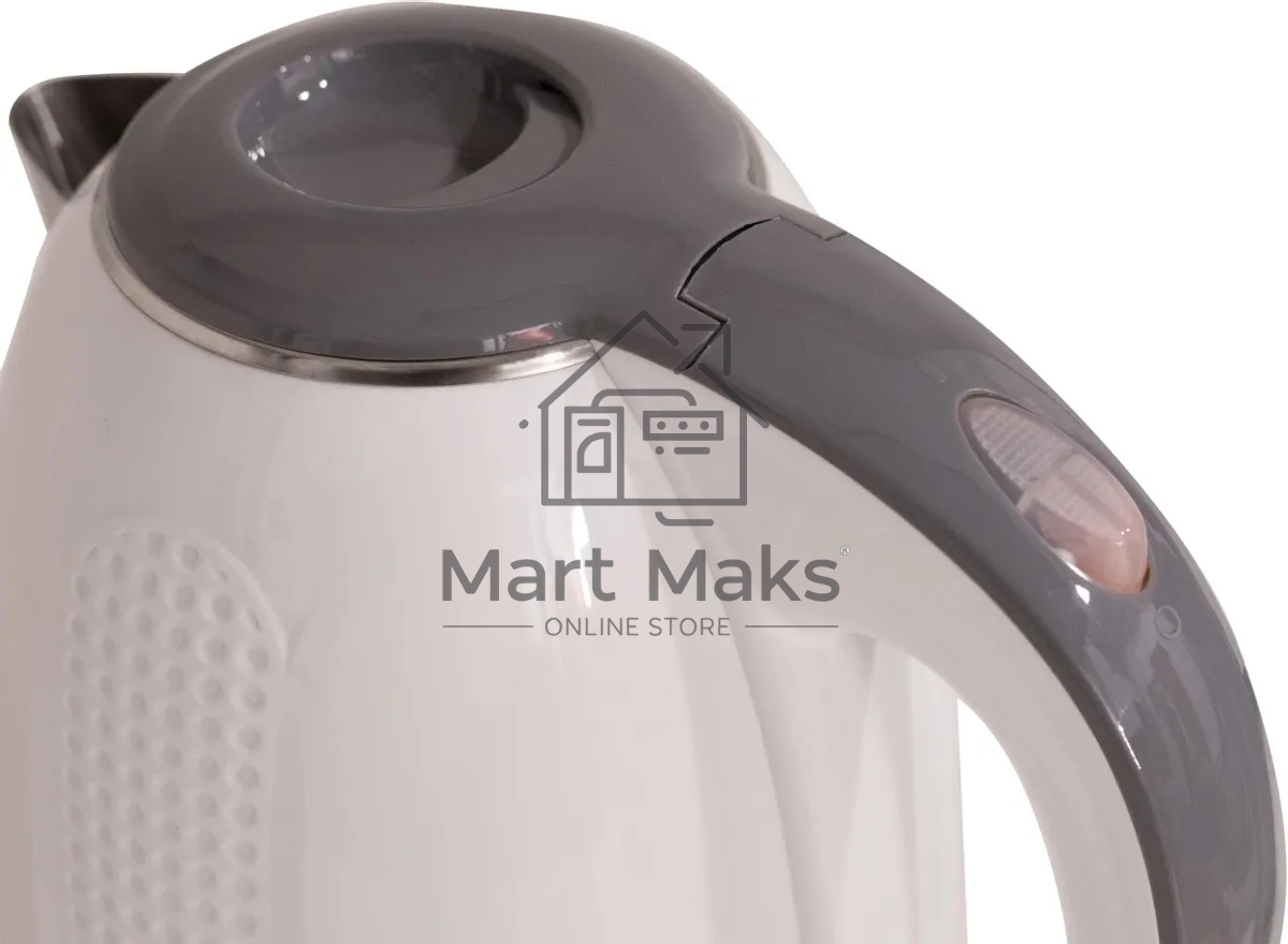 Чайник электрический Oasis K-6SPW белый+серый 1,7л. 2200Вт