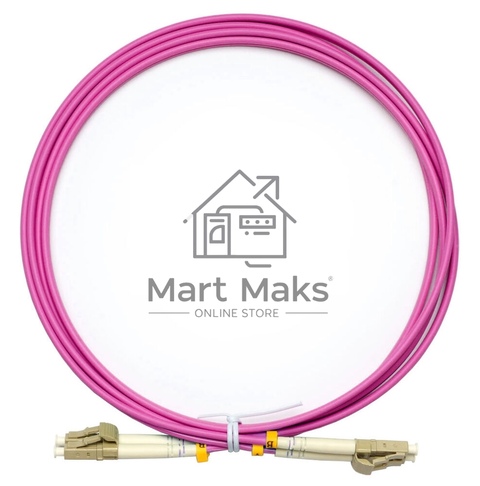 Патч-корд оптический Cabeus FOP-50-OM4-LC-LC-2m duplex LC-LC 50/125 мм OM4 2м LSZH