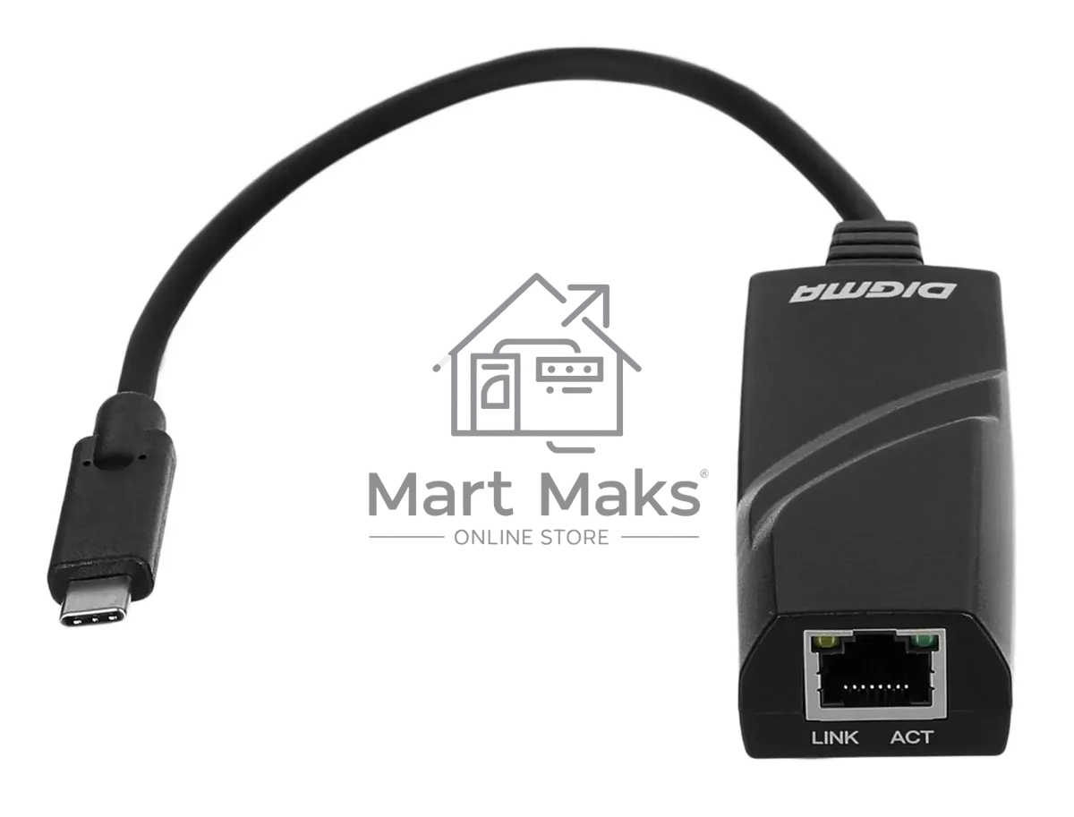 Сетевой адаптер Ethernet Digma D-USBC-LAN1000
