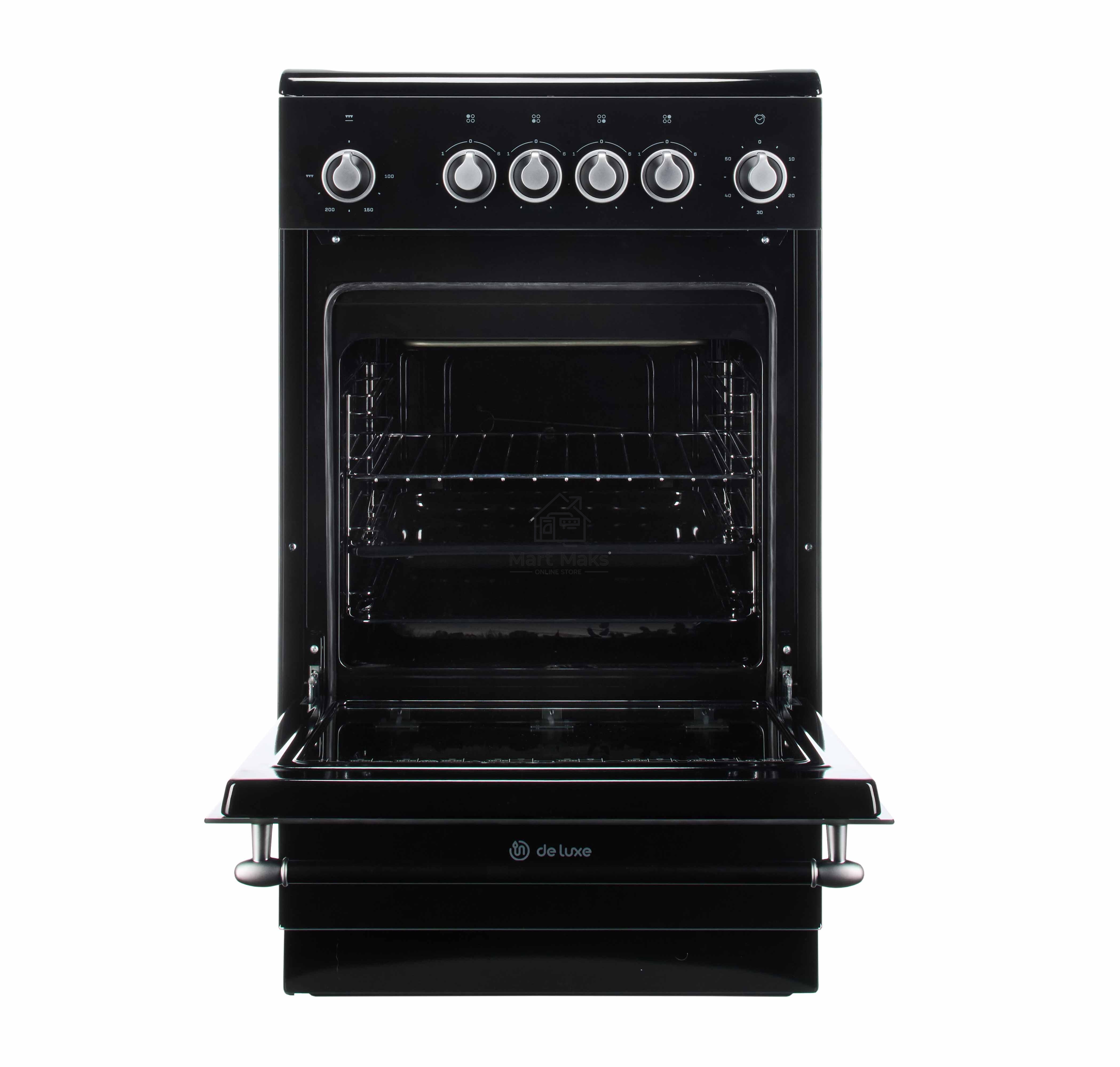 Плита электрическая De Luxe 506004.23ЭС-151 черный, конфорок 4 шт, духовка 60 л, 60 см x 87 см x 60 см