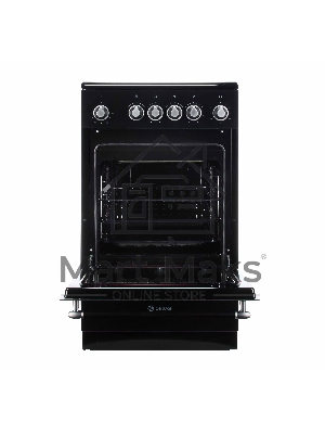 Плита электрическая De Luxe 506004.23ЭС-151 черный, конфорок 4 шт, духовка 60 л, 60 см x 87 см x 60 см