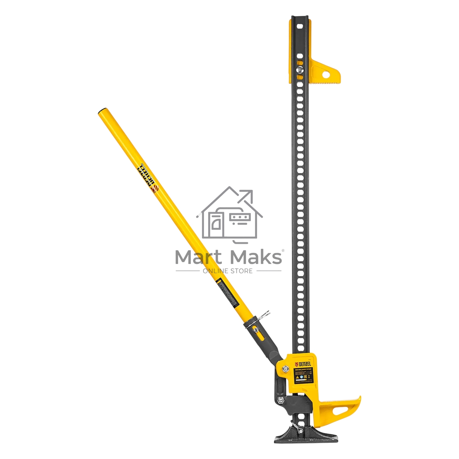 Домкрат реечный профессиональный Denzel 3,5 т, 115-1040 мм, High Jack