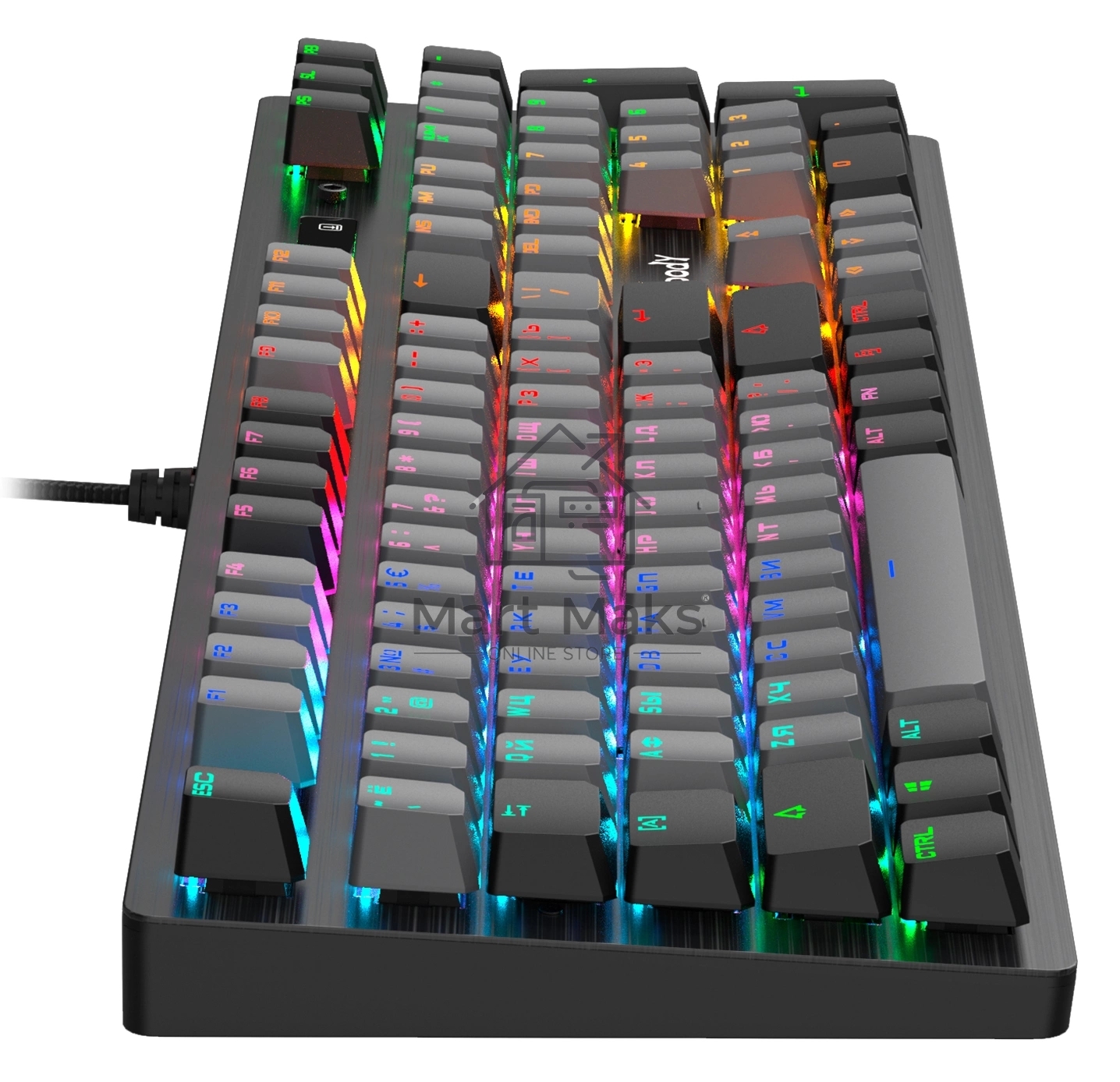 Клавиатура проводная A4Tech Bloody B828N USB черный/серый