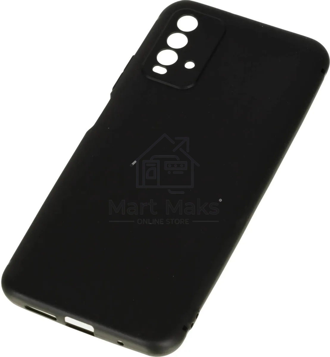 Чехол (клип-кейс) BORASCO Silicone Case, для Xiaomi Redmi 9t, черный