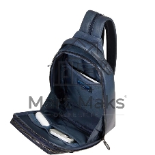 Рюкзак слинг мужской Piquadro Solm CA7028S141/AV серо-голубой кожа
