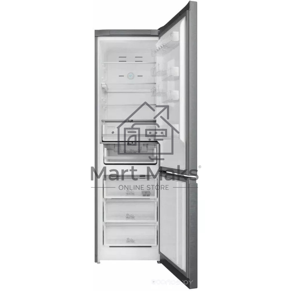 Холодильник Hotpoint HT 7201I MX O3 нержавеющая сталь двухкамерный 239/83 л морозилка снизу, No Frost