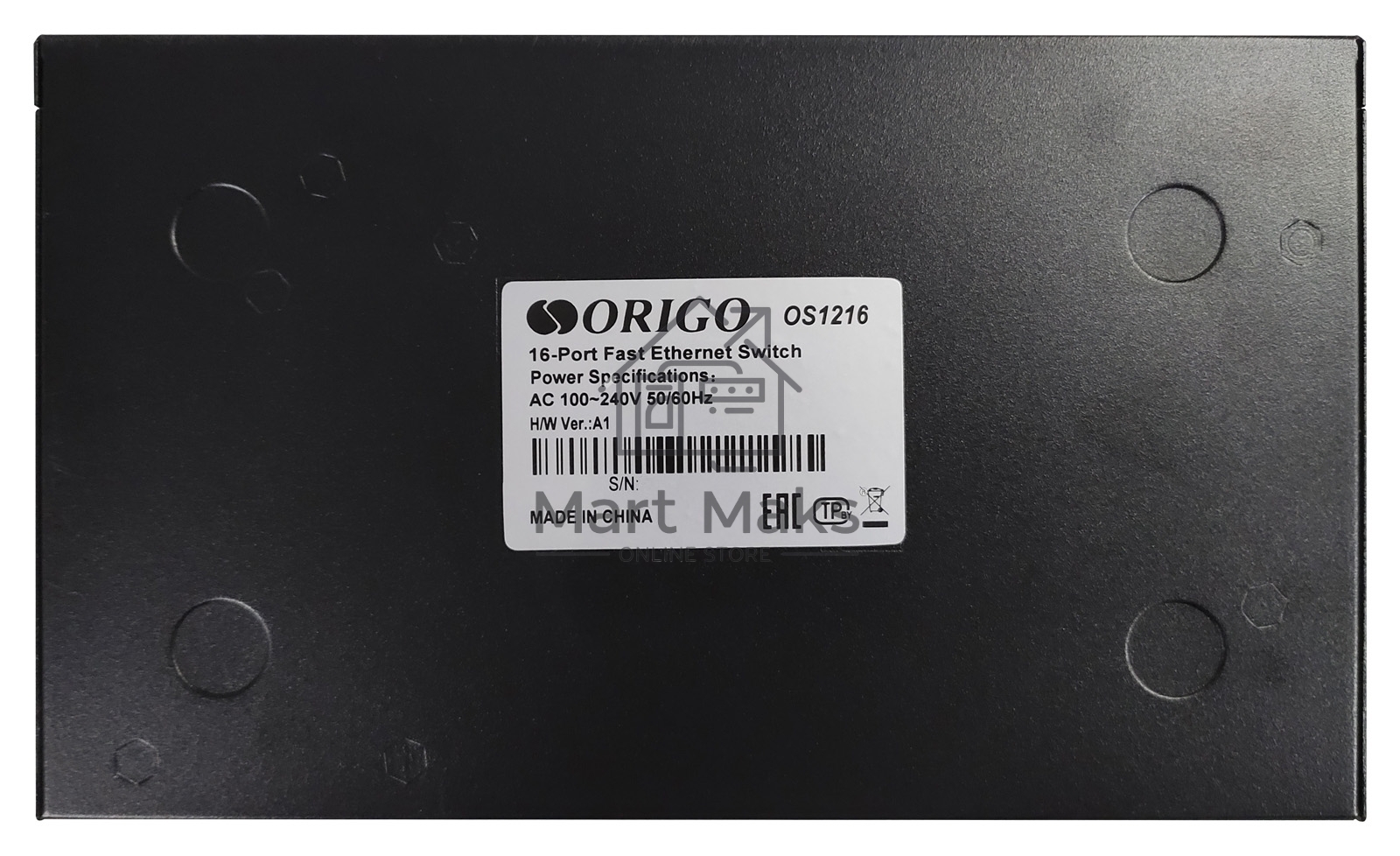 Неуправляемый коммутатор ORIGO OS1216/A1A 16x100Base-TX, корпус металл
