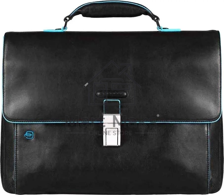 Портфель Piquadro Blue Square CA3111B2/N, черный, натур.кожа/нейлон