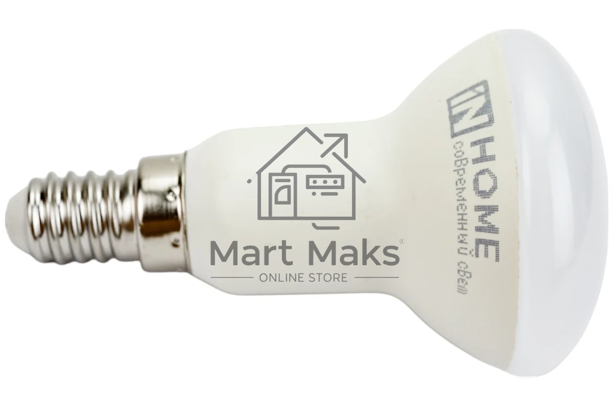 Лампа светодиодная IN HOME LED-R50-VC (4690612024264) 6 Вт 4000К нейтр. бел. E14 525лм 230В