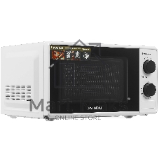 Микроволновая печь Hyundai HYM-M2041 белый, 20 л, 700 Вт, переключатели - поворотный механизм