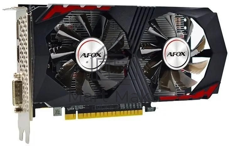 Видеокарта AFOX GeForce GTX 1050 Ti, 4 GB GDDR5, 128 bit, DVI-D, HDMI, DisplayPort, GPU 1291 MHz