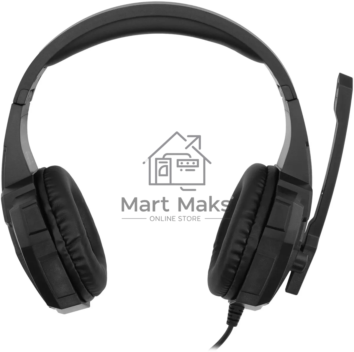 Наушники с микрофоном Оклик HS-L355G черный 1.8м мониторные оголовье (1939807)