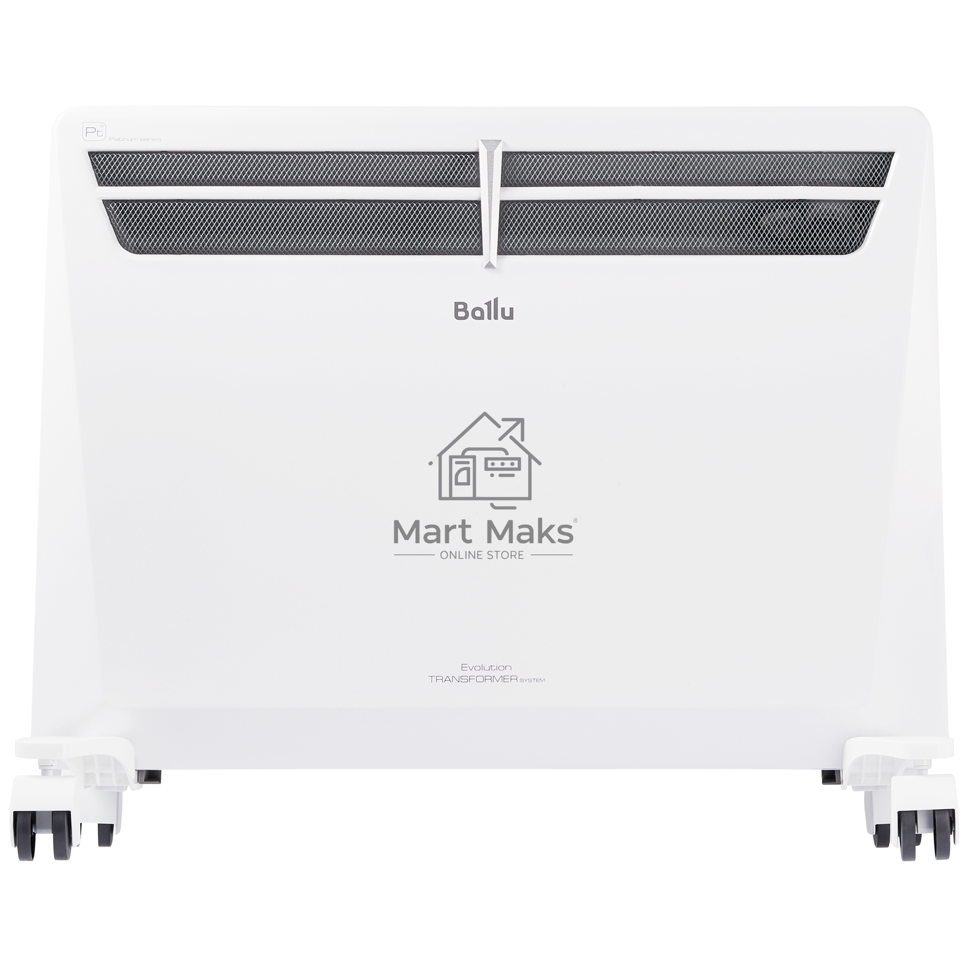 Комплект Ballu Transformer с блоком управления и шасси BEC/EVU-1500-4I белый, 1500 Вт, 20 м2, дисплей, термостат, WiFi