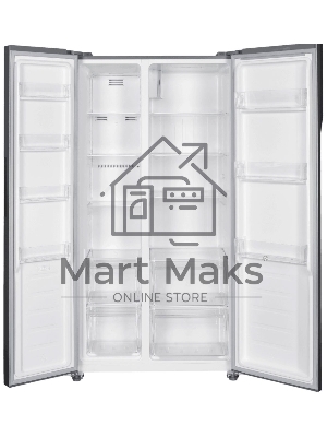 Холодильник Kraft KF-MS4801DI графит двухкамерный, 316/164 л, морозилка сбоку, No Frost, Side-by-Side