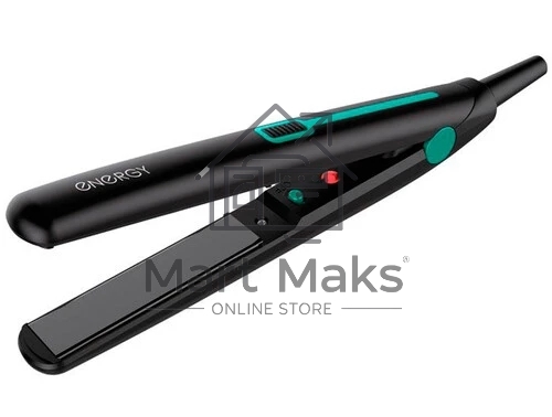Выпрямитель для волос Energy EN-861 черный/зеленый, 18 мм, 220 °C, 1 режим