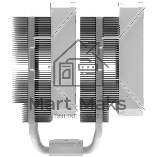 Кулер для процессора Alseye Q120DT Plus белый, 120 мм, медь, 3000 об/мин, 45 дБ, 4 pin PWM, 270 Вт, высота 160 мм