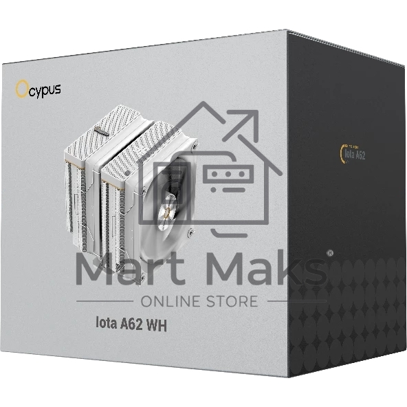 Кулер Ocypus Iota A62 WH Iota-A62-WH белый 120мм алюминий+медь 2000rpm 29db 4-pin 260W 158мм
