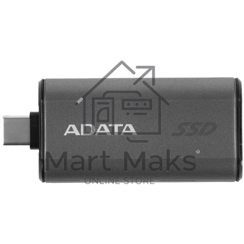 Твердотельный диск A-DATA External SC750 серый SC750-2000G-CCBK 2TB USB 3.2 Gen 2 Type-C, R/W -1050/1000 MB/s