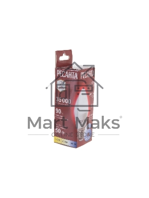 Лампа светодиодная Ресанта LL-R-C37-6W-230-4K-E27 свеча, 6 Вт, нейтр., Е27