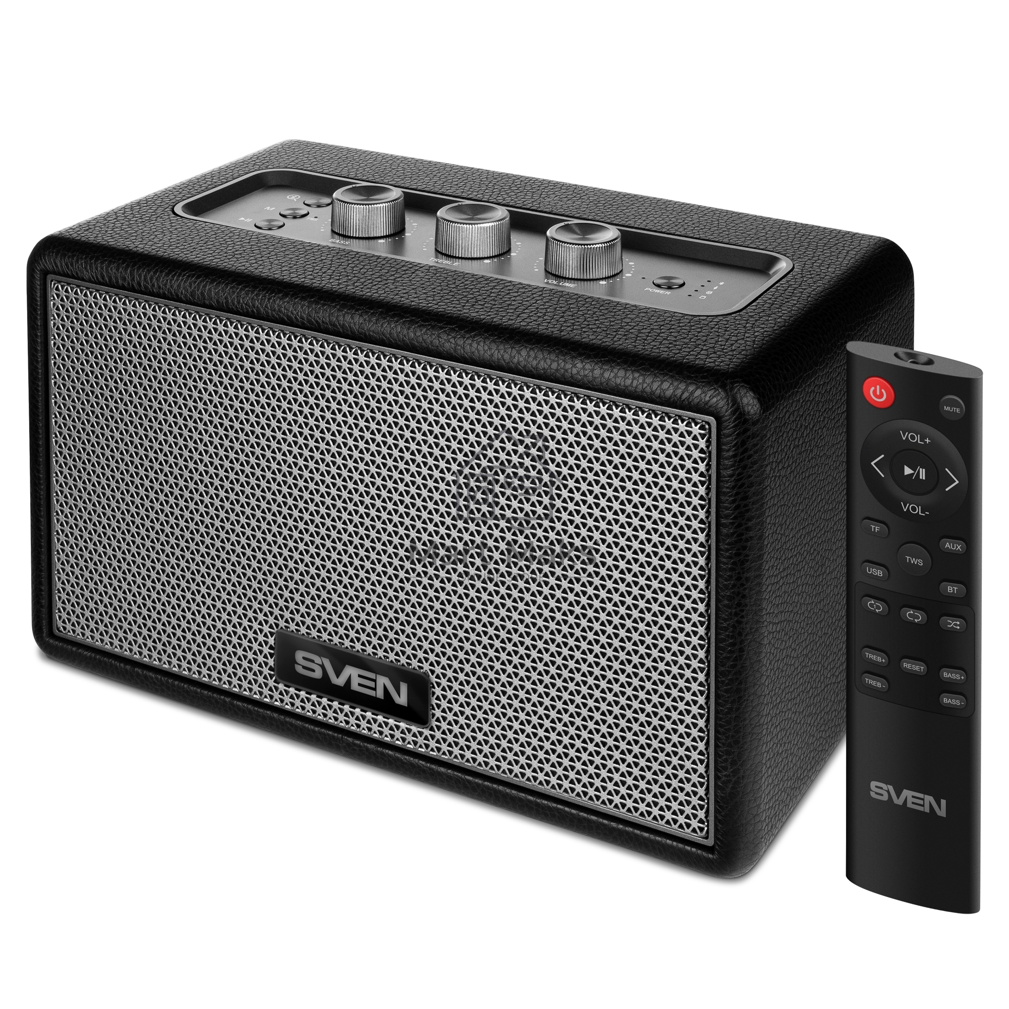 Аудиосистема SVEN HA-950, черный, МДФ, эко-кожа (60 Вт, Bluetooth, USB, Micro SD, пульт)