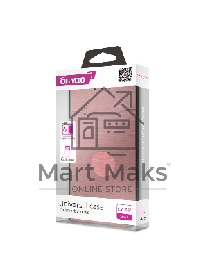 Чехол-книжка универсальный для смартфонов OLMIO р.L, 5.5
