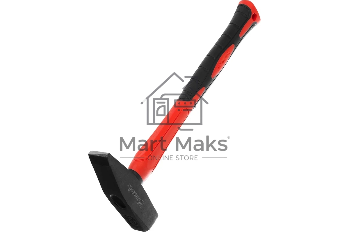 Молоток слесарный' Matrix 'optimal'' 600 г, фибергласовая обрезиненная рукоятка, квадратный боек