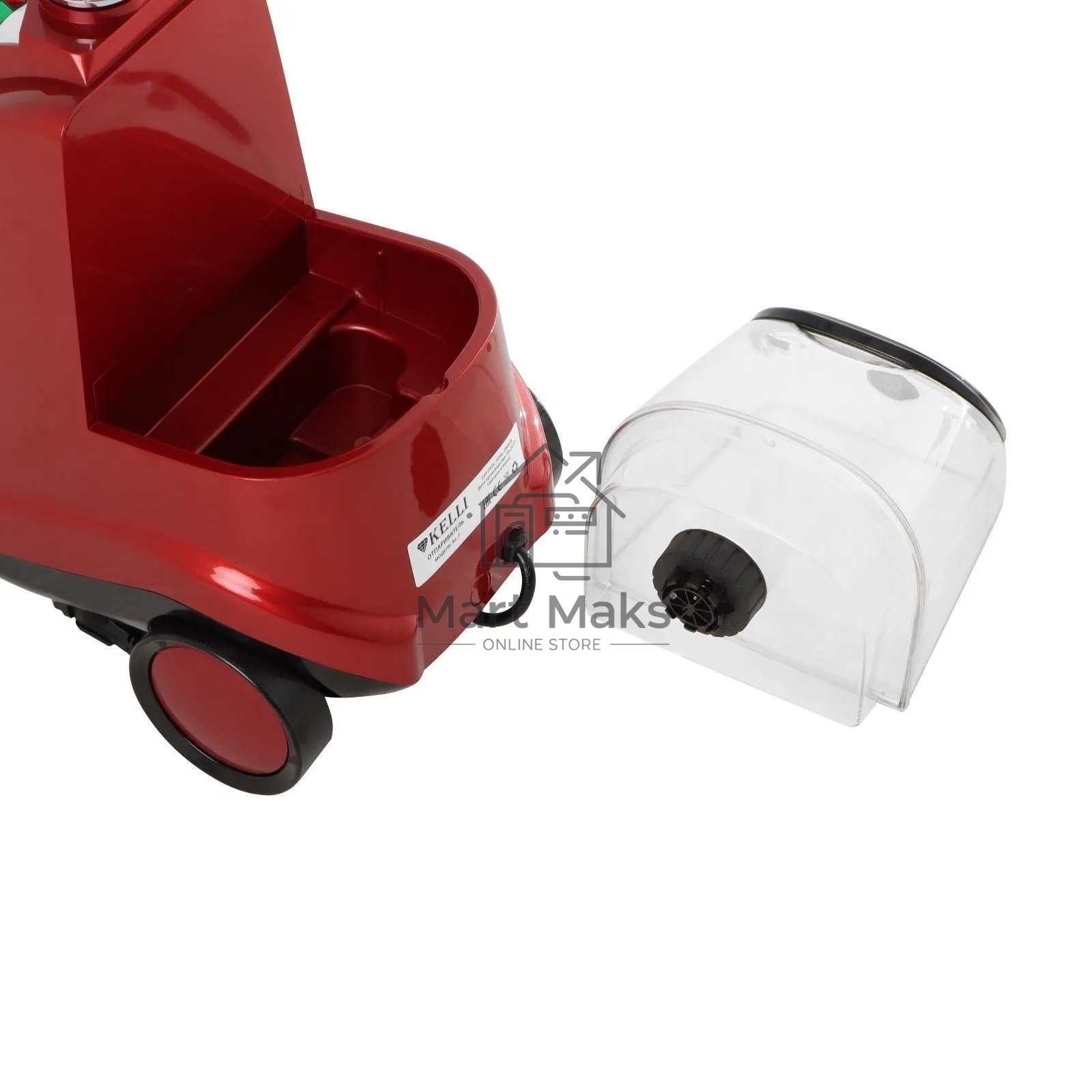 Отпариватель Kelli KL-7 красный, 2800 Вт, 90 г/мин, 3000 мл