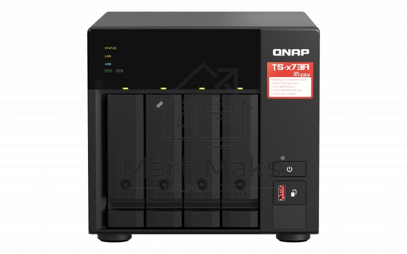 Сетевое хранилище NAS Qnap TS-473A-8G 4-bay Ryzen V1500B