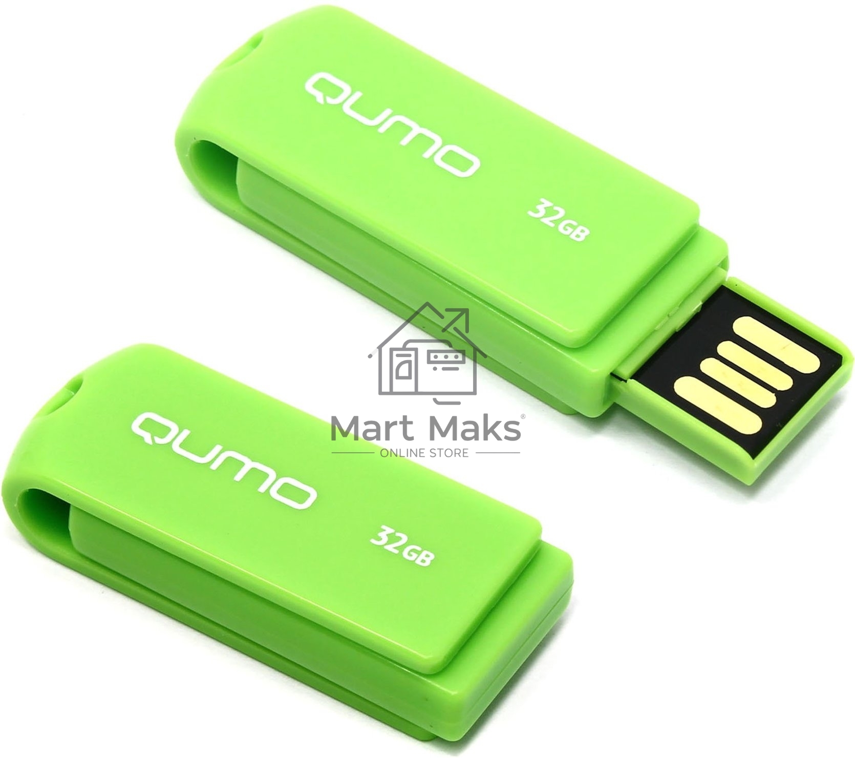 Флеш диск USB 2.0 QUMO 32GB Twist Pistachio QM32GUD-TW-Pistachio